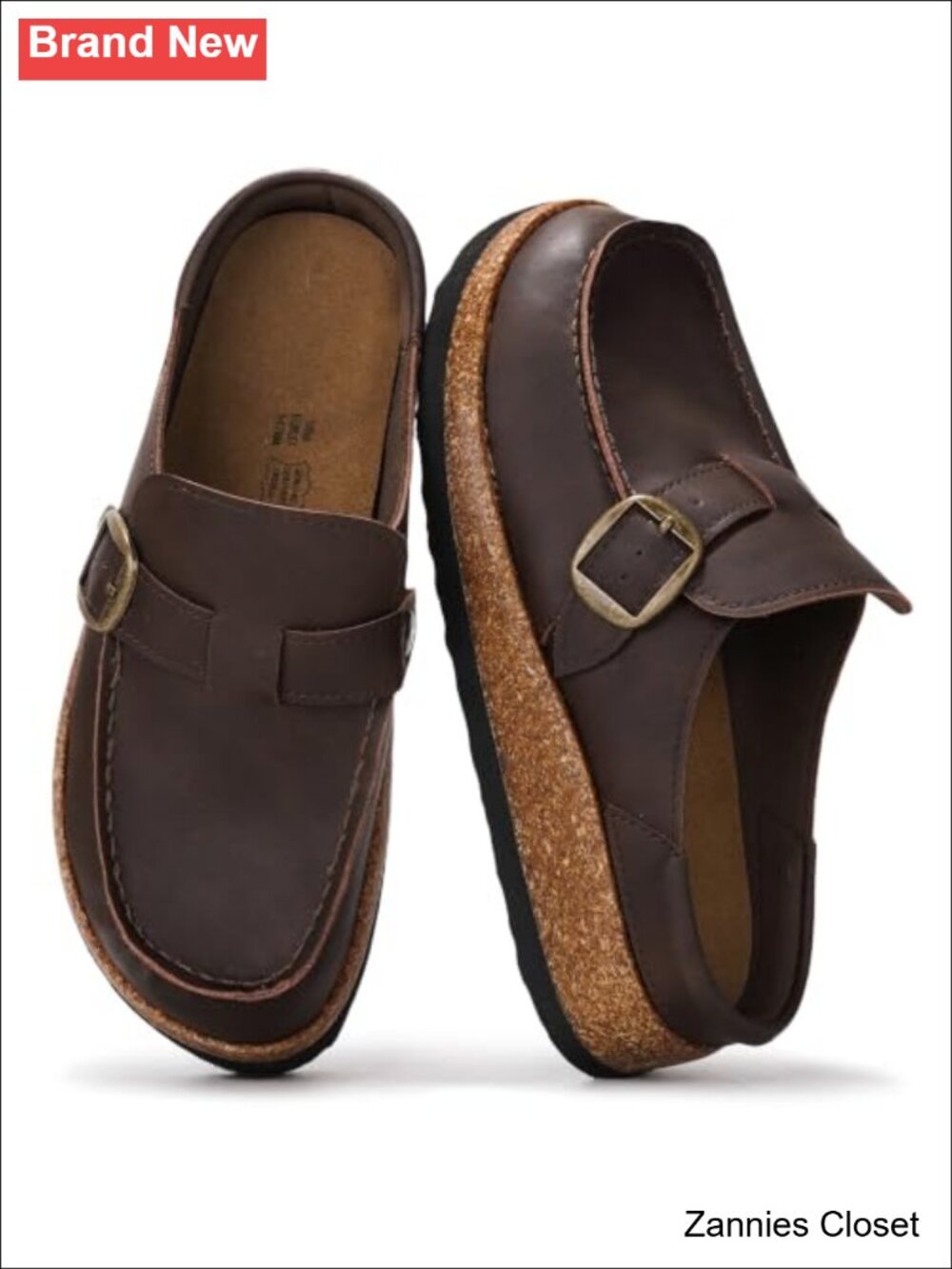 ✨Project Cloud Genuine Leather Mocc Women Slip-On Mules Comfort Shoes